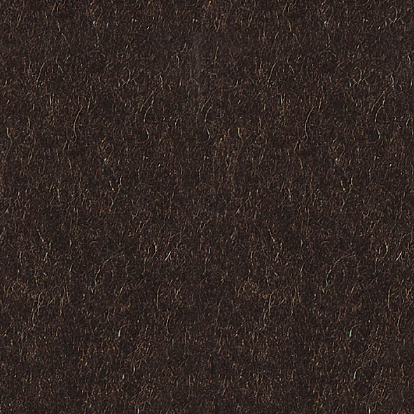 Pure Virgin Wool - Dark brown with dark brown piping